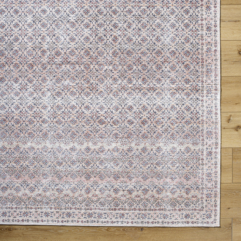 Alcaide Washable Oriental Indoor Rug, Rectangle 8'10" x 12'
