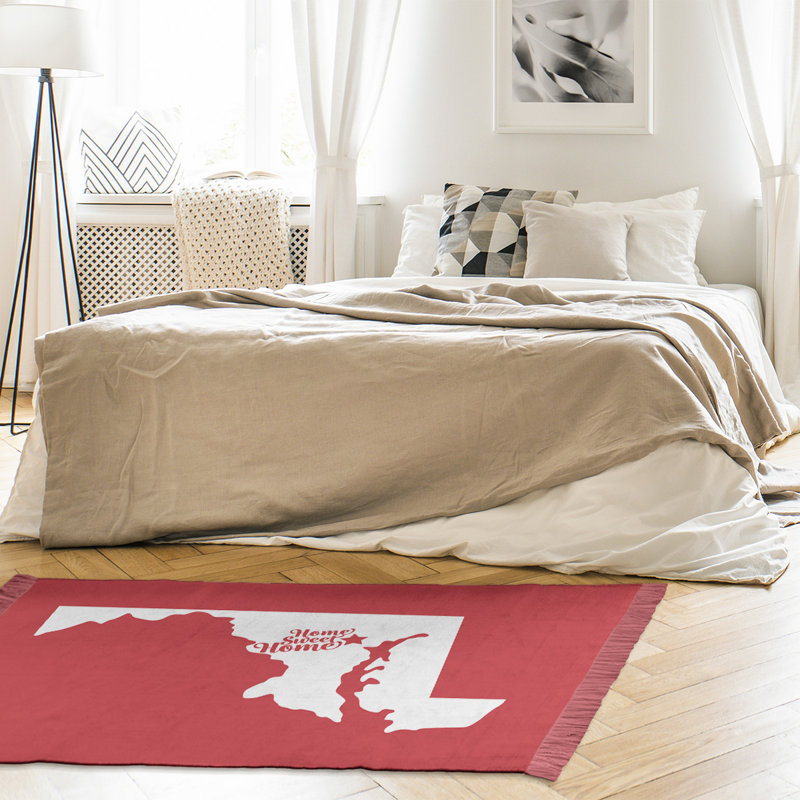 Tapis de zone rouge baltimore pour la maison