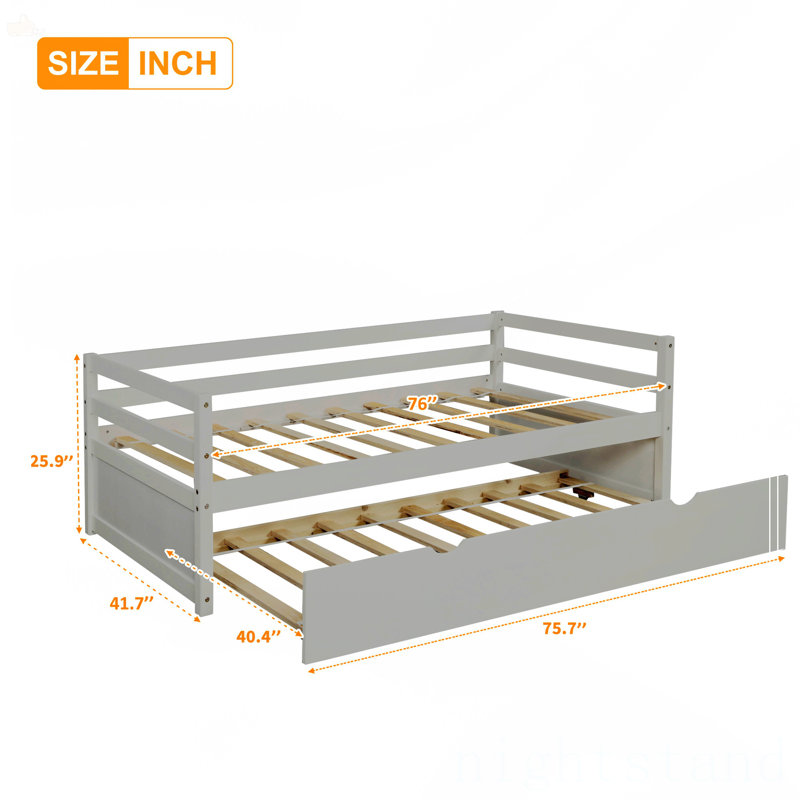 Daybed With Trundle Frame Set