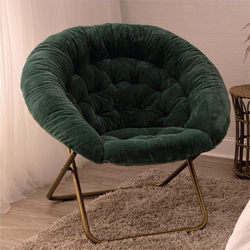 Chaise soucoupe pour chambre à coucher, Vert