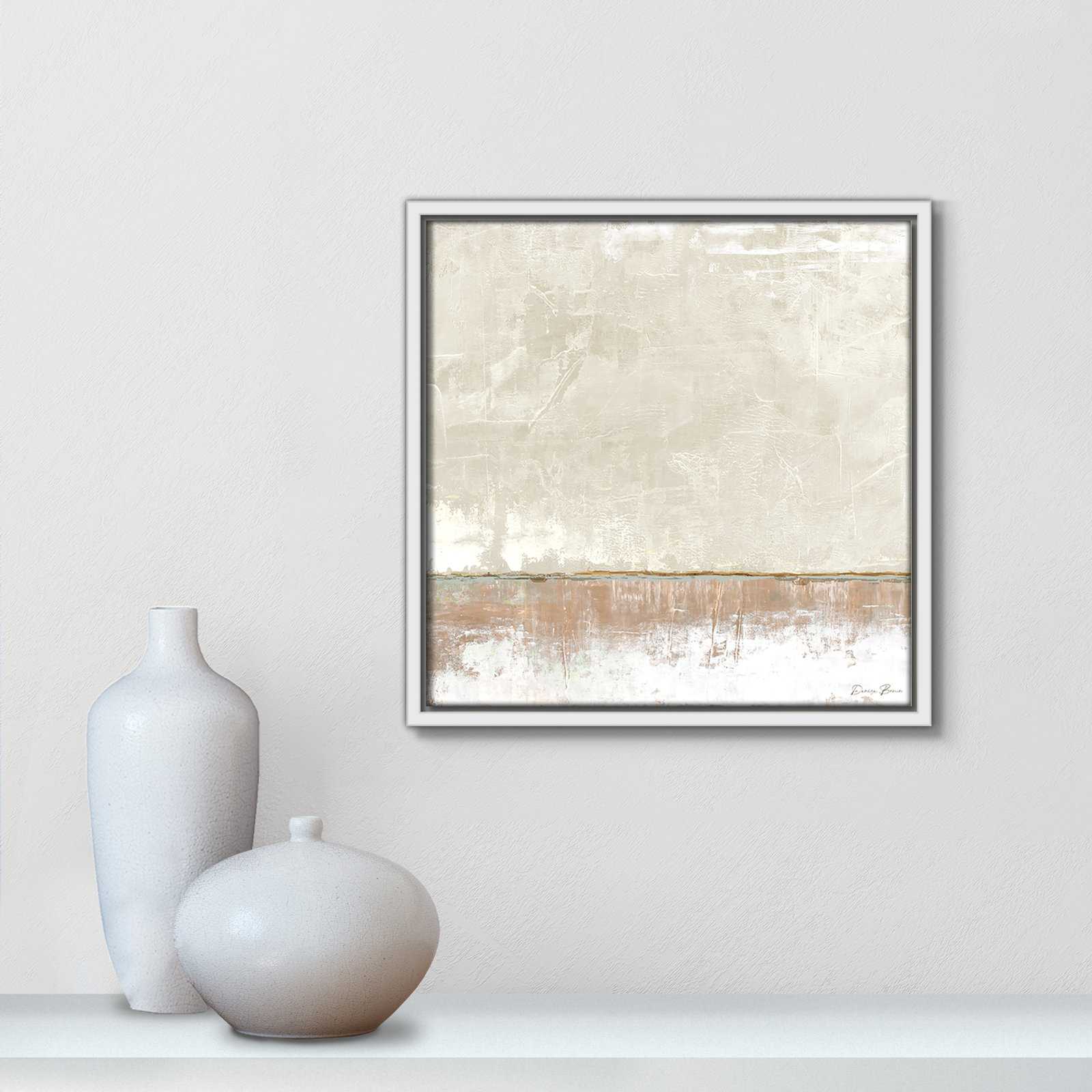 Delevan "Better Days II" Print, 13.5" H x 13.5" W, White