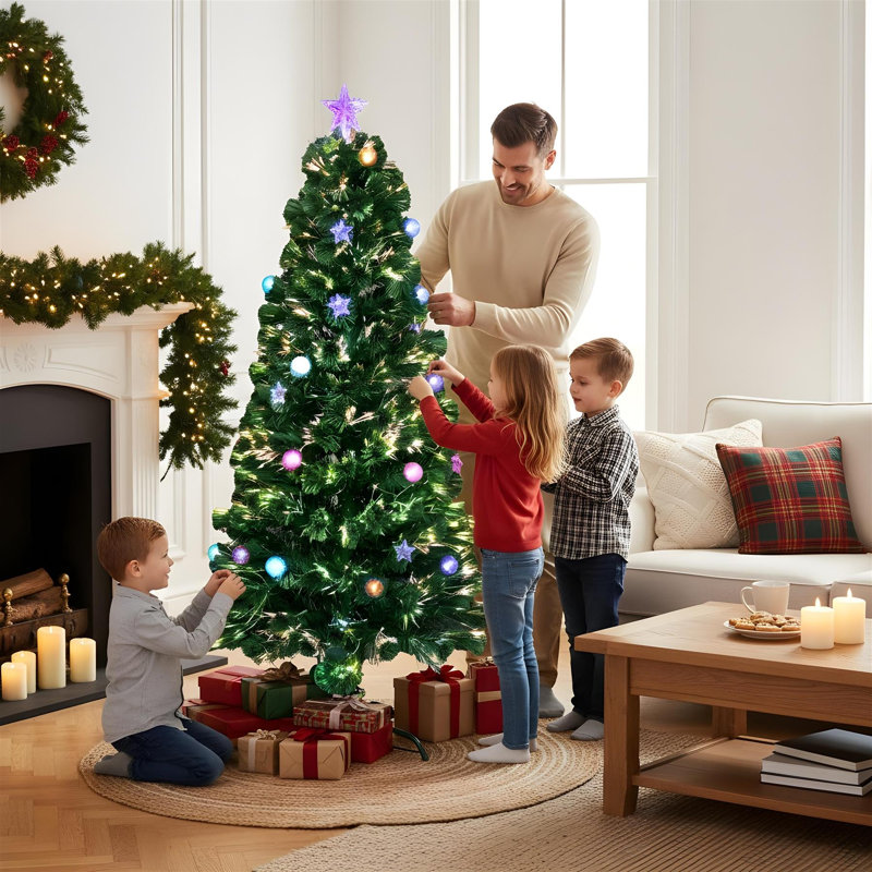 Lighted Artificial Christmas Tree, 3 ft.