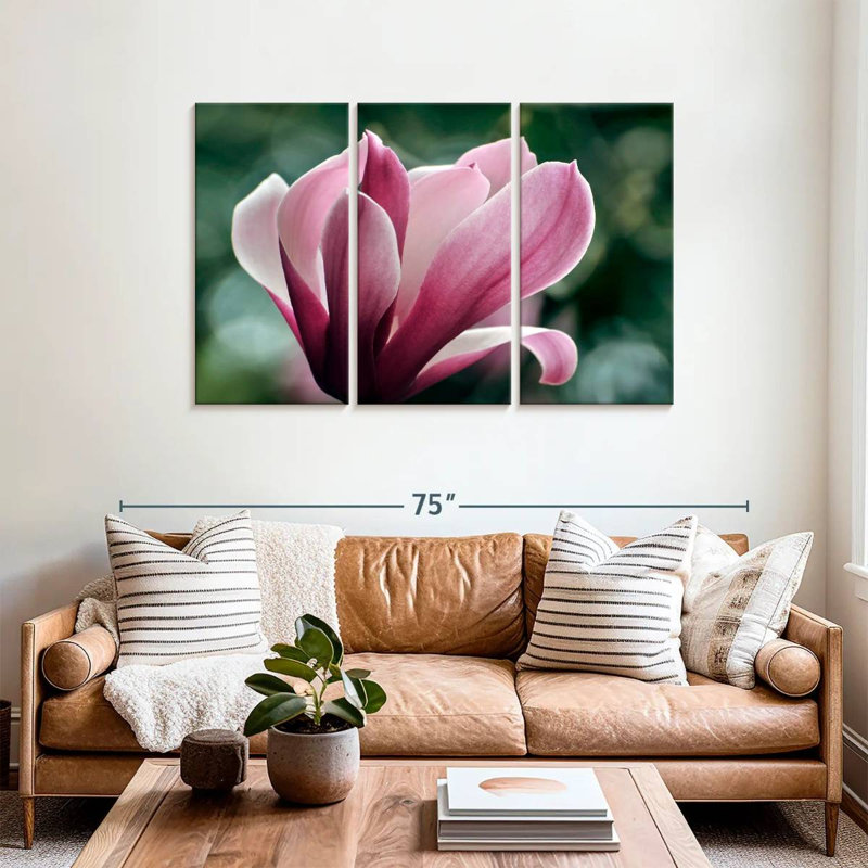 Harnek Blooming Magnolia Flower, 36" H x 57" W