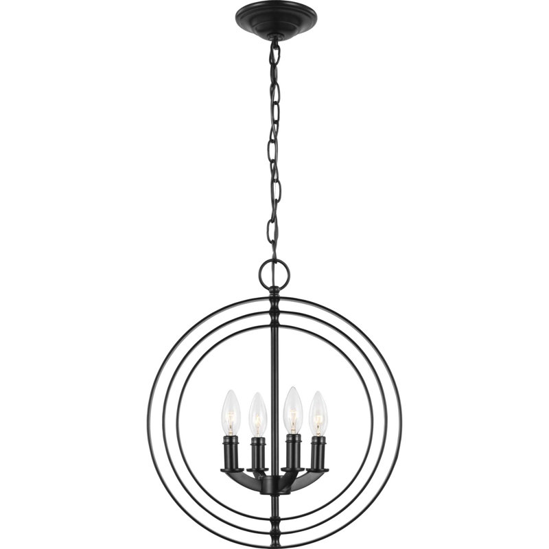 Morganti 4 - Light Unique/Statement Pendant, Black