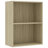 Bookshelf Storage Shelf 2-Tier Bookcase Standing Shelf Engineered Wood-2031373313-2086047469