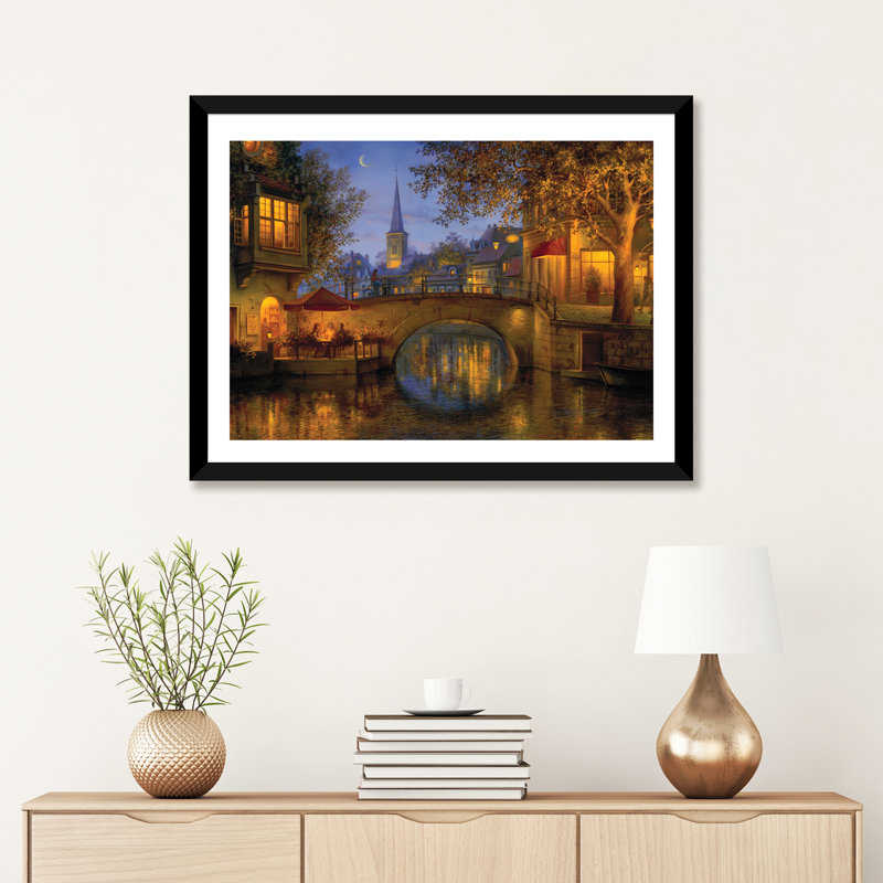 «Twilight Reflections» - reproduction de photo, Papier noir, H 24 po x l 32 po x P 1 po