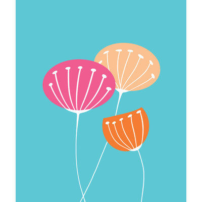 Modern Flowers - Painting Print