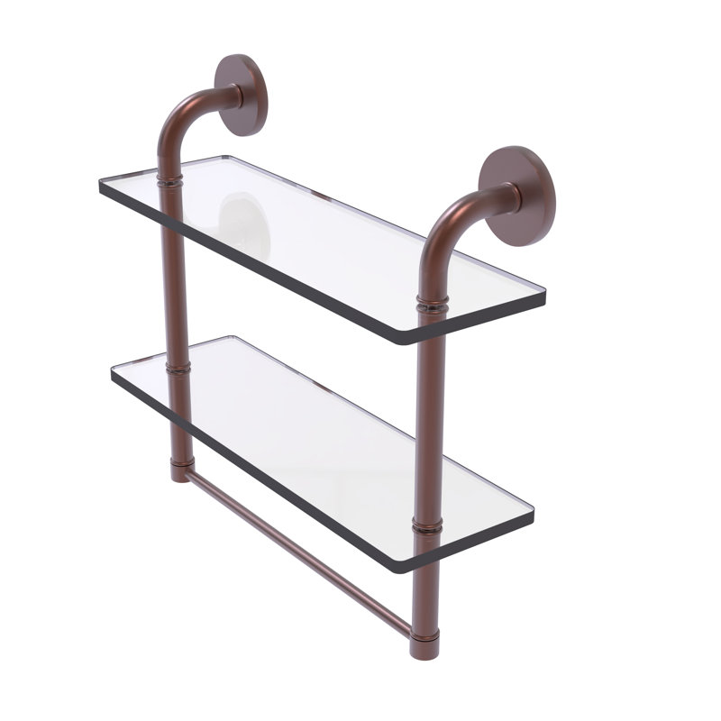 Tioga 2 Piece with Towel Bar, Antique  Copper, 14"H x 16"W x 5"D