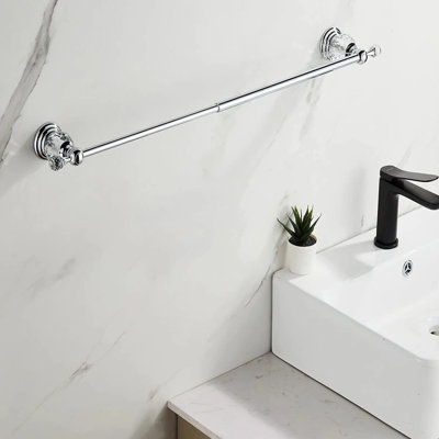 Porte-serviettes mural simple réglable 29 po