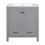 Meuble-lavabo noir 30 po avec lavabo simple-960873348