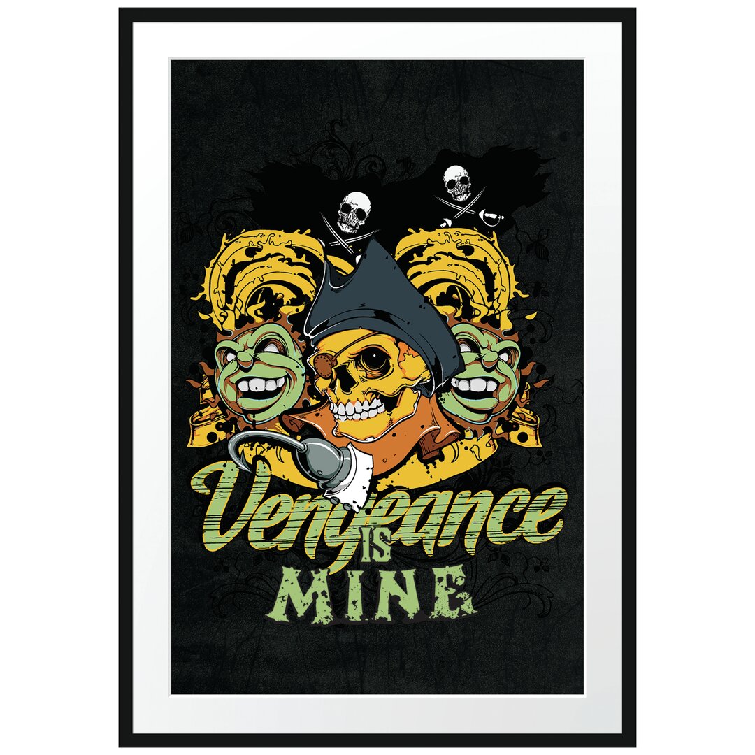 Gerahmtes Poster Pirates Vengeance Black