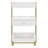 Utility Trolley with Wheels and Drawer, Stylist Rolling Storage Cart-108806122