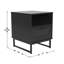 Table d'appoint Mid-Century moderne avec tiroir de rangement et tablette-535439053