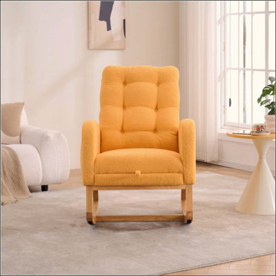 Chaise berçante d'appoint avec repose-pieds