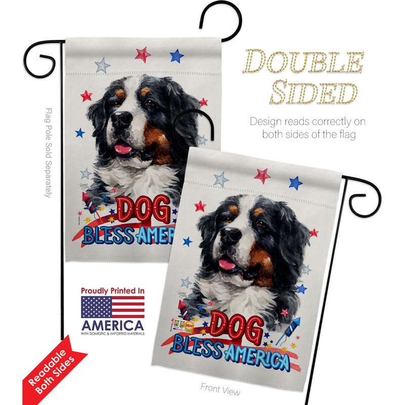 Double Sided 18.5'' H x 13'' W Polyester Animal Garden Flag