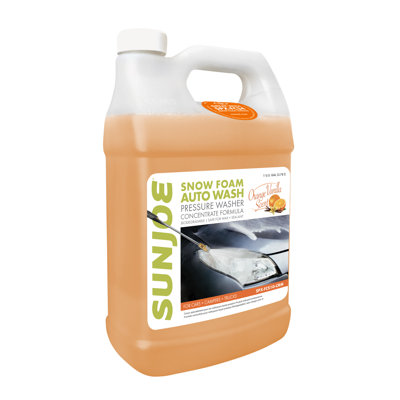 Premium Snow Foam Cannon P.W. Car Wash Soap and Cleaner, 1-Gal. Orange-Vanilla