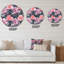 Horloge murale colorée Monstera On Rough Brush Strokes II-60327117