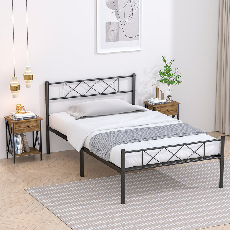 Ensemble de chambre à coucher Kempst, Marron, Simple