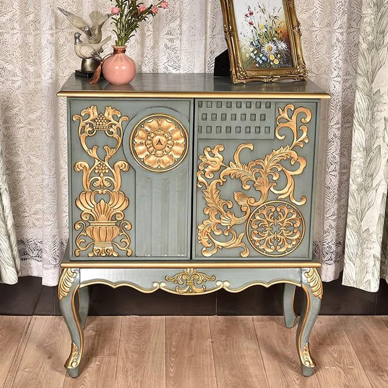 Armoire d'appoint à double porte de style européen