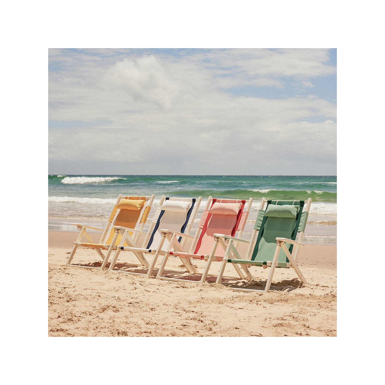  Folding Beach Chair, Green