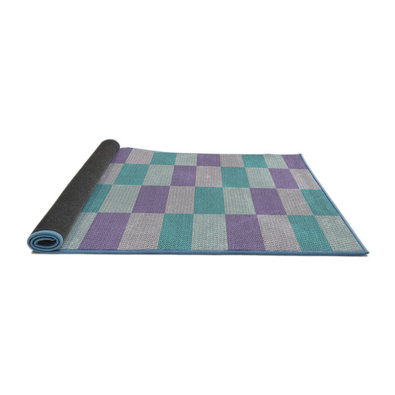 Tapis bleu / mauve Antranette, Rond 8 pi