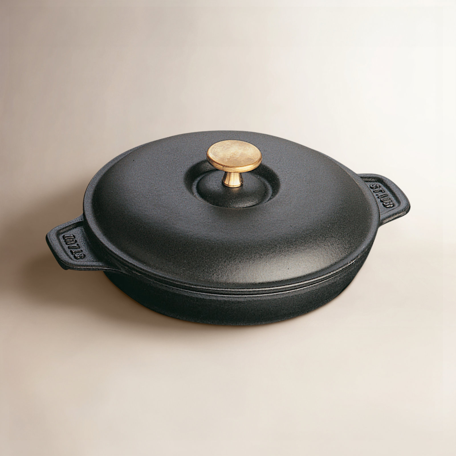 Staub Ceramic Round Braiser, Black Matte