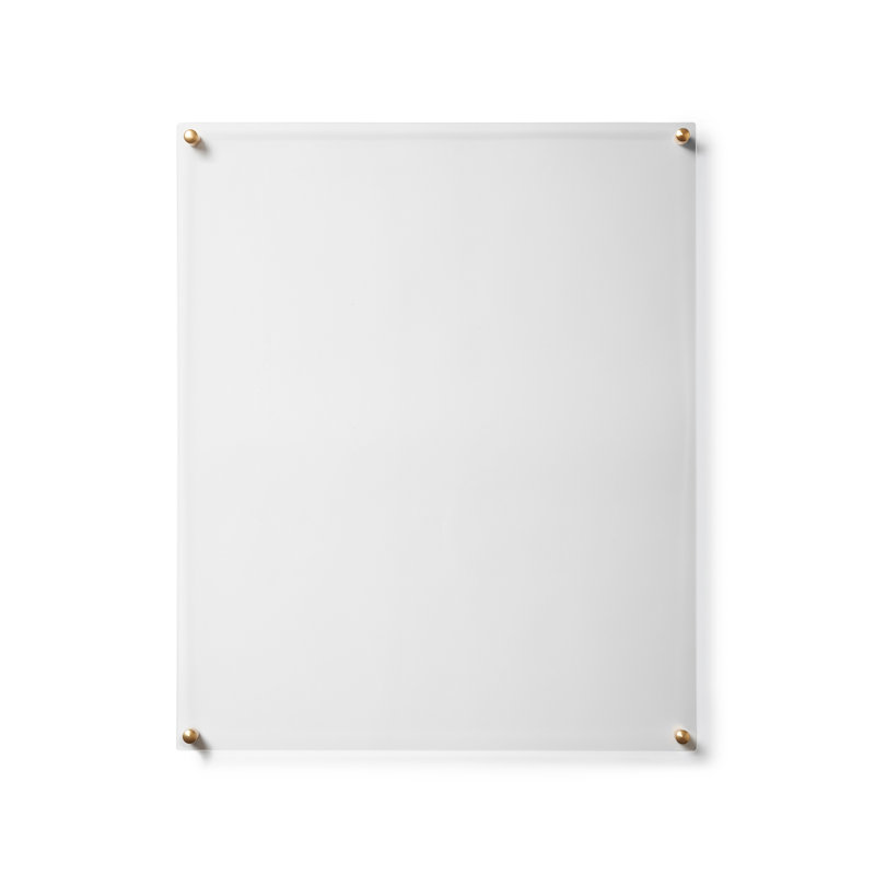 Gold Brushed Acrylic Floating Wall Frame, 19" x 23"