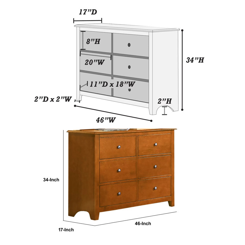 Commode fonctionnelle en pin et contreplaqué, chêne, Chêne foncé