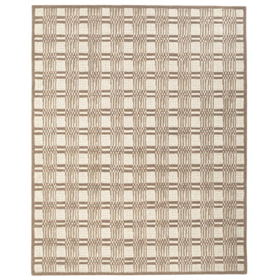 Hand-Tufted Striped Geometric Rug