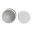 Ensemble de pots à fleurs en céramique à finition surélevée à finition brillante pour l'intérieur et l'extérieur, ensemble de 2 - 10 po, 9 po blanc