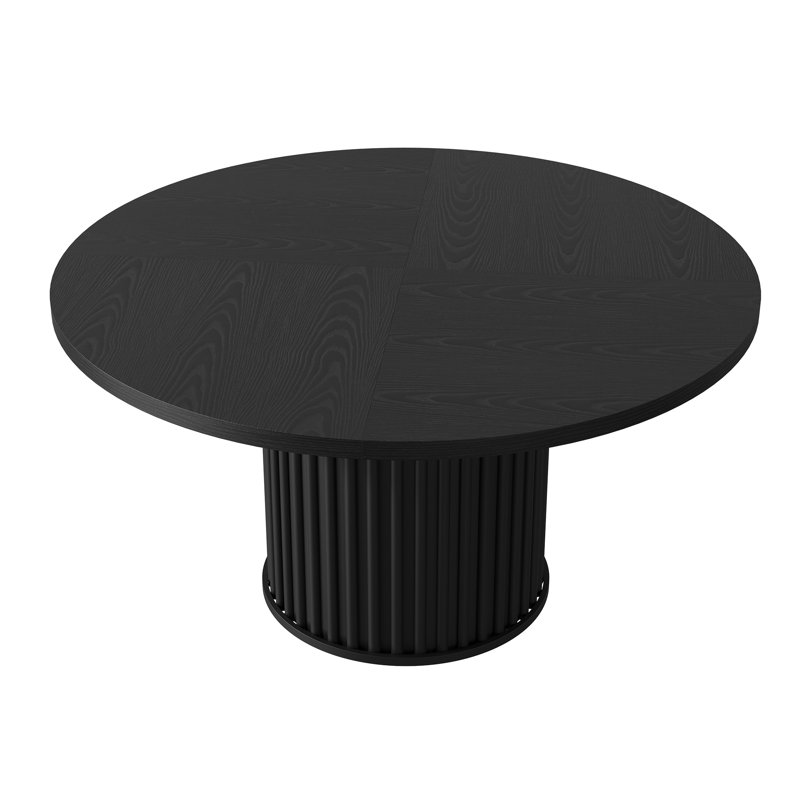 Walnut Dining Table, Black