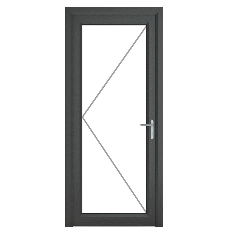 Upvc Single Door, 209cm H x 92cm W x 7cm D