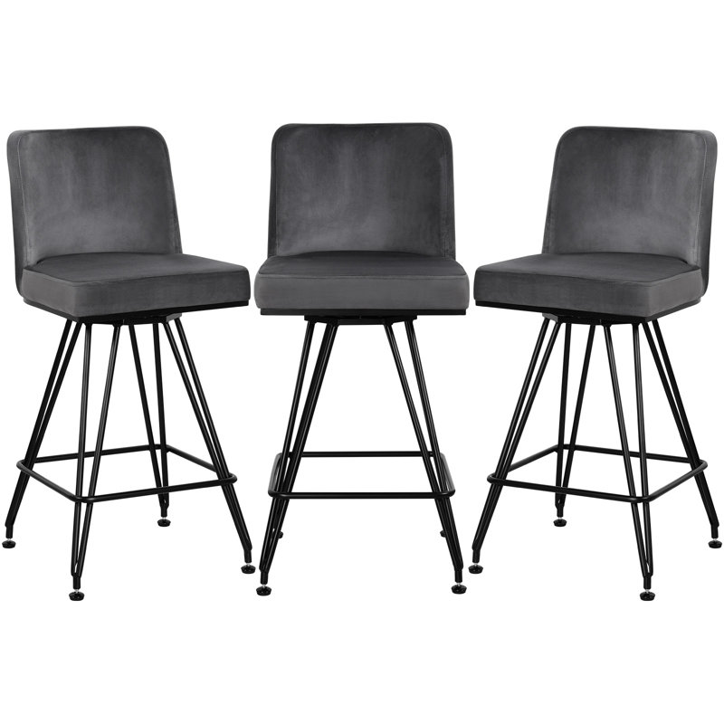 Tabouret de bar 26 po Bram, Blanc, 3