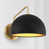 Matte Black/Natural Brass