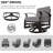 360° Aluminum Swivel Chair with Seat Cushion and Lumbar Support Pillow -1133664819