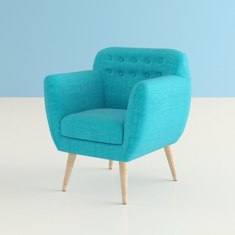 Chancery Upholstered Armchair, Blue