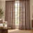 Solid 100% Linen Sheer Rod Pocket Header Curtain Panel for Bedroom & Living Room-768794310-768794308