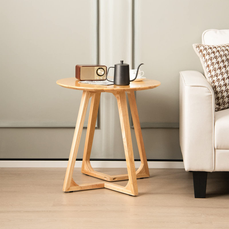 Solid Wood Sled End Table