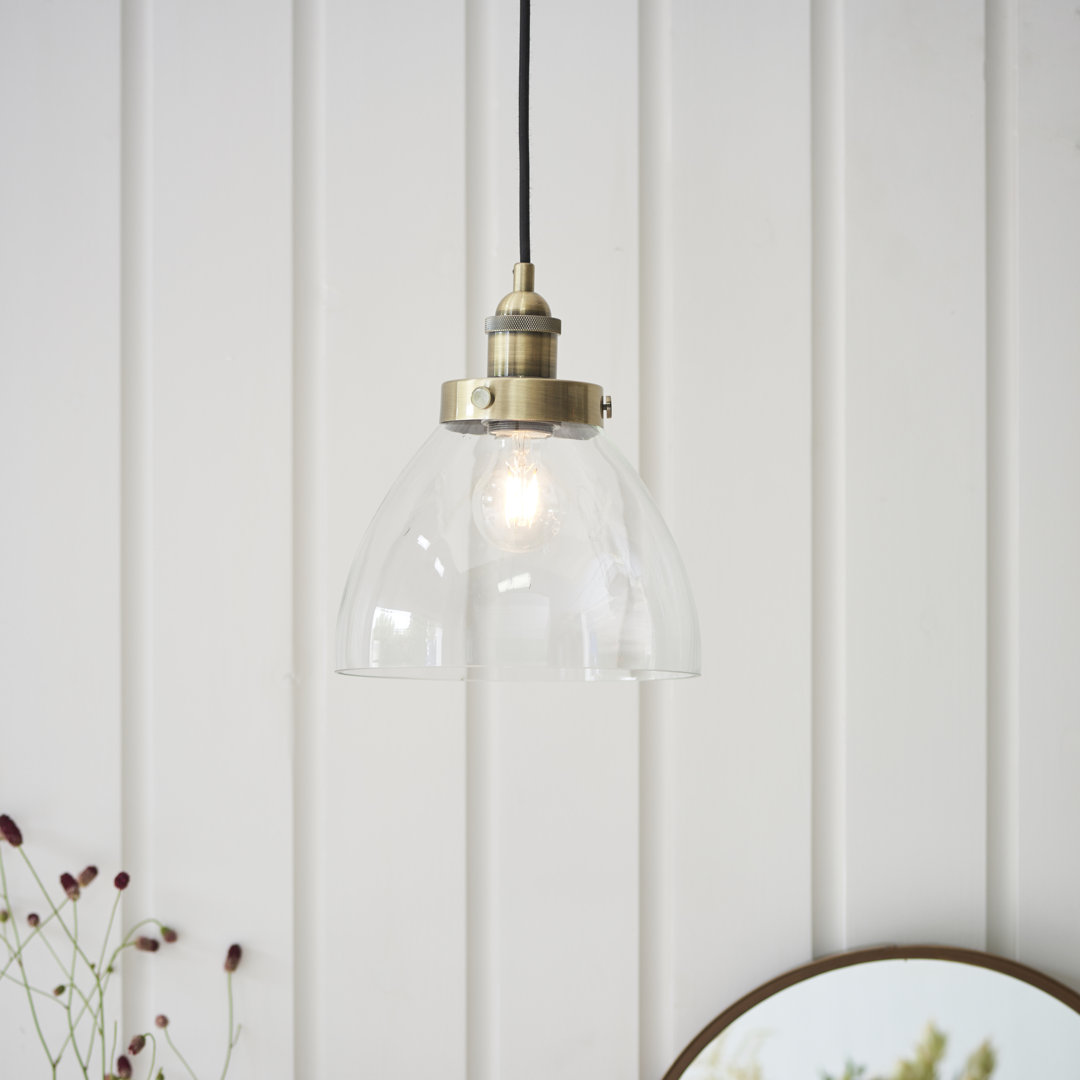 Anais 1 Light Glass Dome Pendant