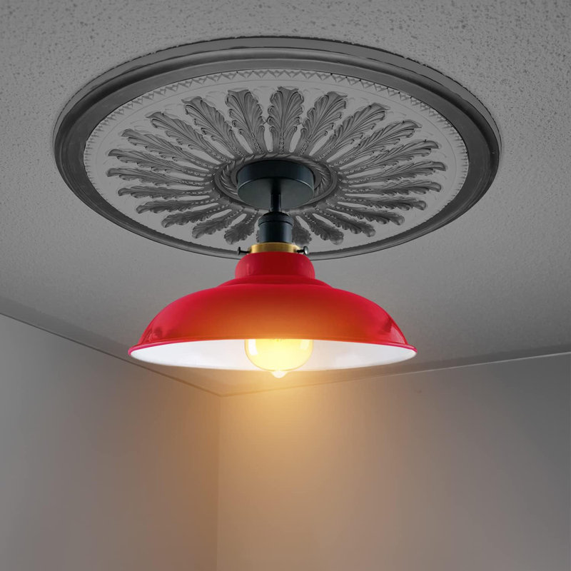 Kunze Flush Mount, Red