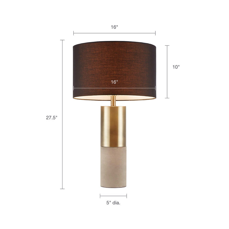 Lampe de table en béton pour le salon