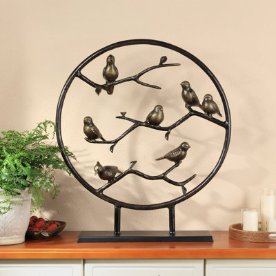 Décoration de bureau oiseaux et branches