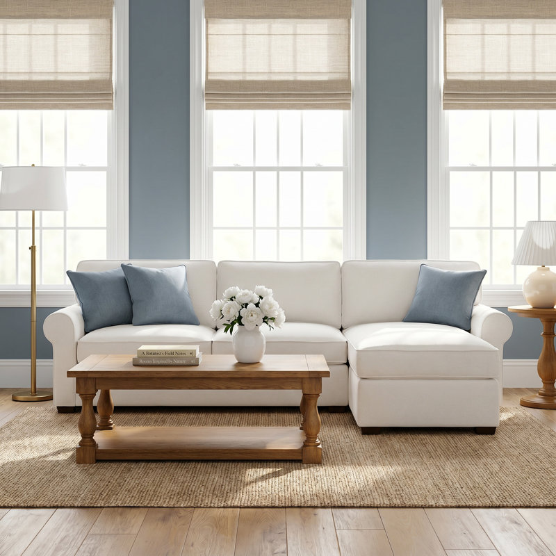 Porter Upholstered U-Shaped Sectional, Left Hand Facing, Bella Ash Performance Velvet
