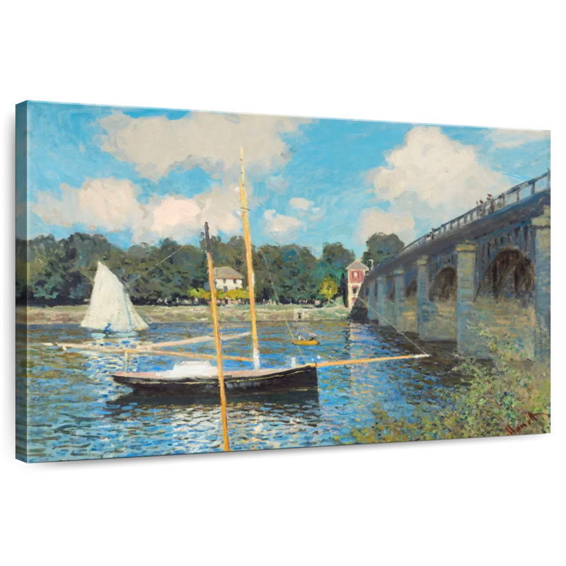 Kavia, le pont à Argenteuil, 1874, H 8 po x l 12 po