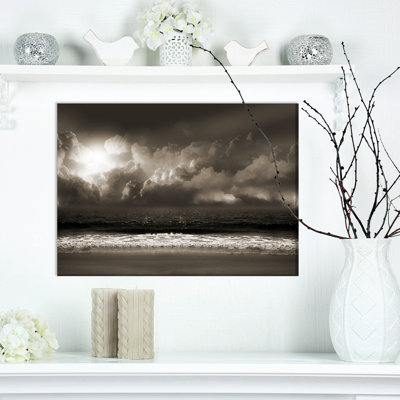 " Storm Clouds Over The Sea "
