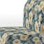 Fauteuil de chambre bleu et doré à motif géométrique Harmony Fusion I - rembourré Cottage