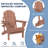 Selevae Foldable Outdoor Adirondack Chair-1767017322