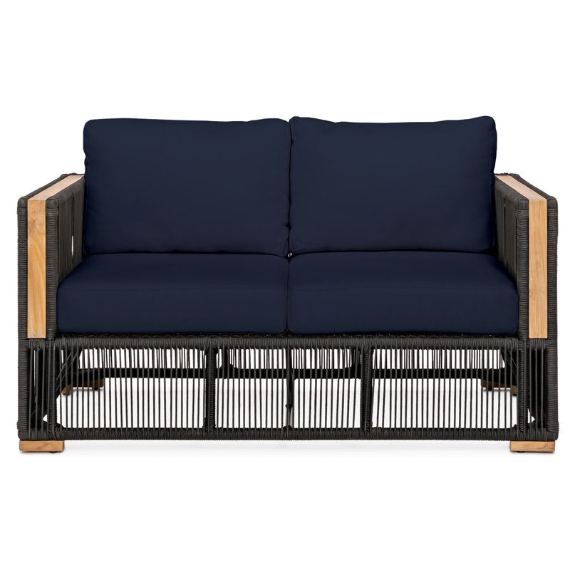 Campo Loveseat- Indigo, Indigo, Black