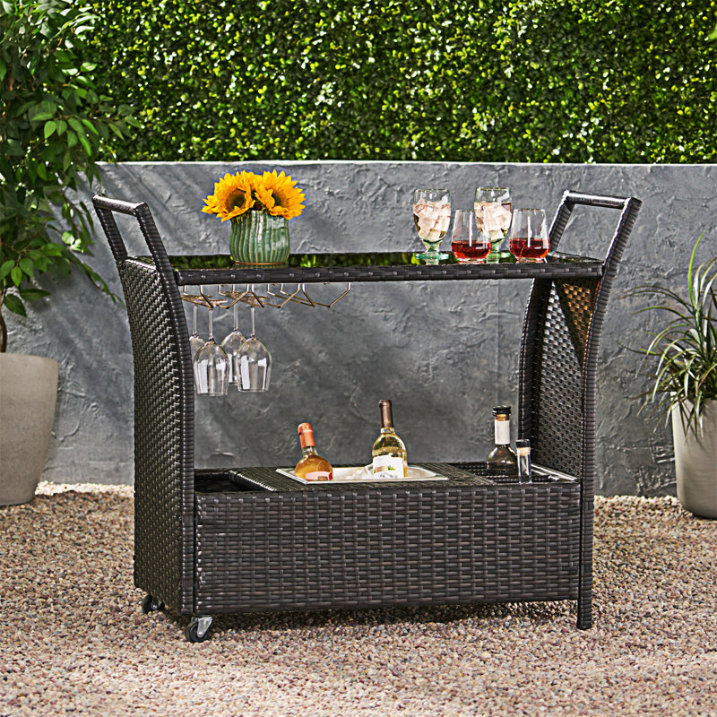 Chariot-bar Bahama Pe Kd (sans tabouret inclus), Brun