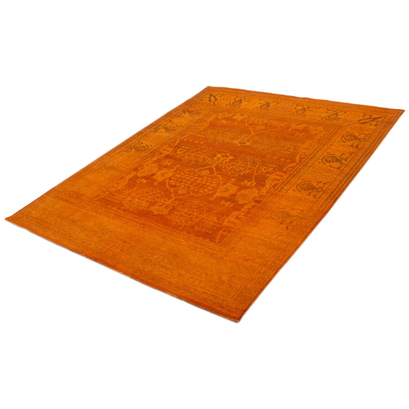 Tapis unique en laine nouvel âge 8 pi 2 po x 9 pi 11 po Akasha